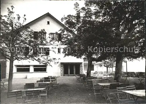 Adliswil Bergrestaurant Felsenegg Gartenterrasse Kat. Adliswil