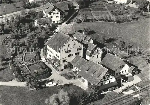 Richterswil Fliegeraufnahme Heimatwerkschule Muelene Kat. Richterswil