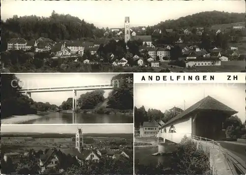 Andelfingen ZH Ansichten Bruecke Kirchturm / Andelfingen /Bz. Andelfingen