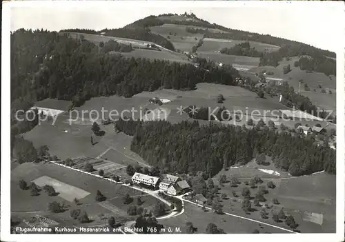 Hinwil Fliegeraufnahme Kurhaus Hasenstrick am Bachtel Buechli Hess Kat. Hinwil