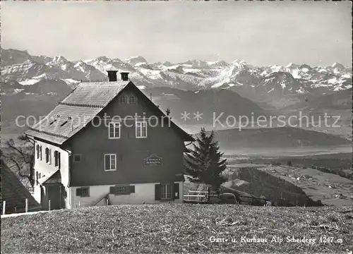 Wald ZH Kurhaus Alp Scheidegg Alpen Schnyder Steuble Kat. Wald ZH