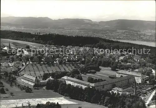 Zollikerberg Fliegeraufnahme Kranken  und Diakonissenanstalt Neumuenster Kat. Zollikerberg