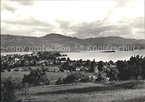 Rapperswil SG Blick vom Gasthof Frohberg Kat. Rapperswil SG