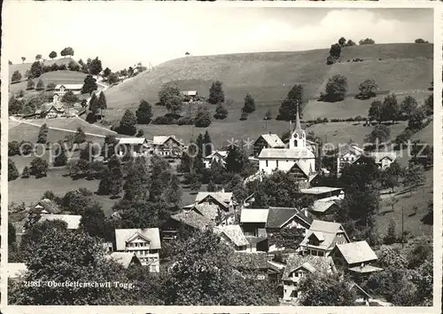 Oberhelfenschwil Ortsblick Kirche Kat. Oberhelfenschwil