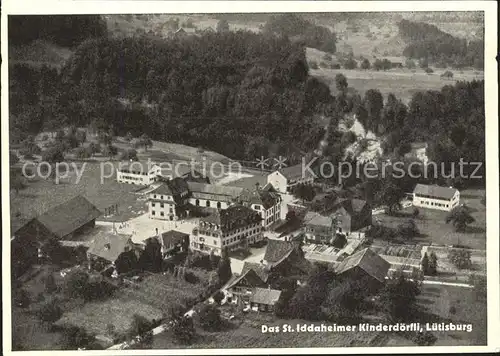 Luetisburg St Iddaheimer Kinderdoerfli Fliegeraufnahme Kat. Luetisburg