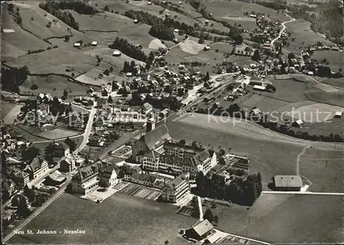 Neu St Johann Johanneum Fliegeraufnahme Kat. Neu St Johann Nesslau