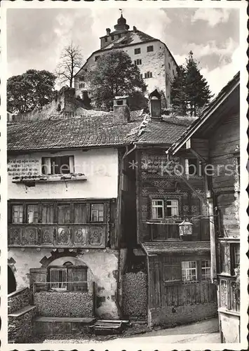 Werdenberg Dorfpartie mit Schloss Kat. Werdenberg