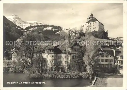 Werdenberg Staedtchen und Schloss Kat. Werdenberg