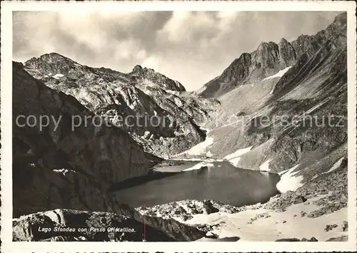 Basodino Ticino Lago Sfondau con Passo Cristallina / BasÃ²dino /Rg. Ticino