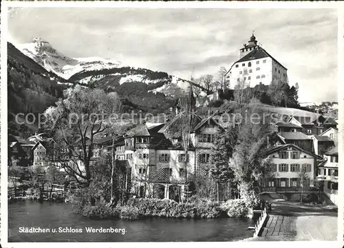 Werdenberg Staedtchen und Schloss Kat. Werdenberg