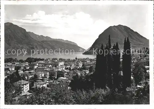 Lugano TI Panorama e Monte S Salvatore Kat. Lugano
