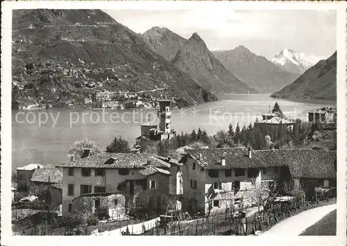 Paradiso Lago di Lugano vers Porlezza Kat. Paradiso