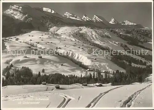 Unterwasser Toggenburg Skigebiet Iltios Schwende Kat. Unterwasser