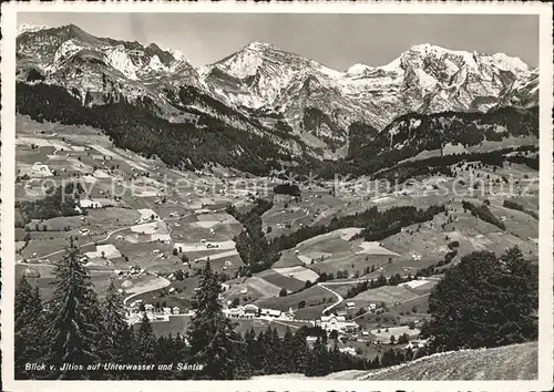 Unterwasser Toggenburg von Iltios mit Saentis Kat. Unterwasser