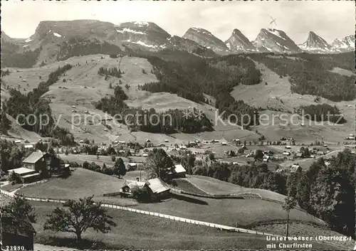 Unterwasser Toggenburg mit Churfirsten Kat. Unterwasser