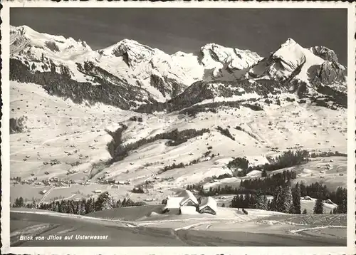 Unterwasser Toggenburg Blick von Iltios Kat. Unterwasser