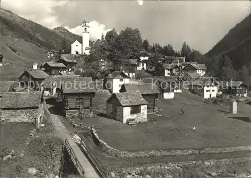 Bosco Gurin Ortsansicht Kat. Bosco Gurin