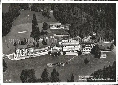 Walenstadtberg Sanatorium Fliegeraufnahme Kat. Walenstadtberg
