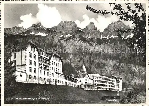 Walenstadtberg Sanatorium Kat. Walenstadtberg