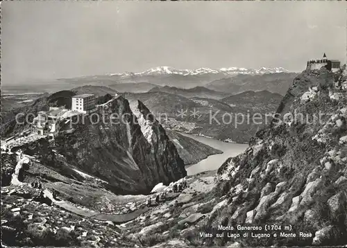 Monte Generoso vista sul Lago di Lugano e Monte Rosa Kat. Monte Generoso