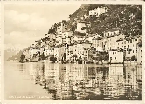 Gandria Lago di Lugano Seepanorama Kat. Gandria