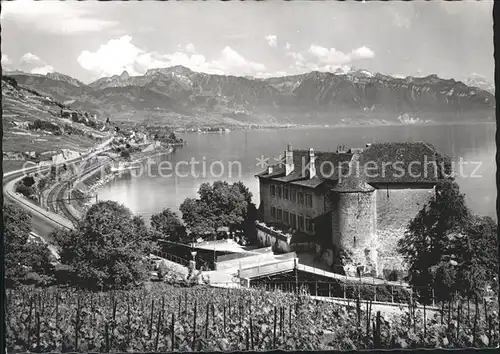 Lac Leman Genfersee Chateau de Glerolles Le Vignable / Genf /Bz. Geneve City