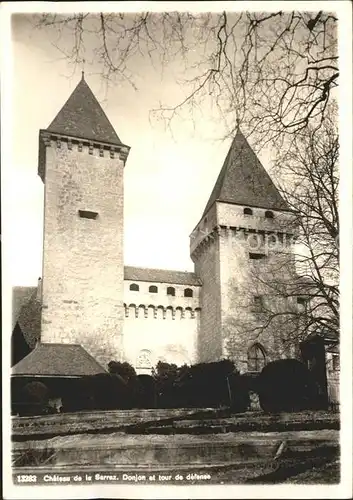 La Sarraz Chateau de la Sarraz Donjon et tour de defense Kat. La Sarraz
