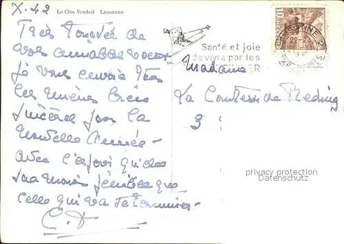 Lausanne VD Le Clos Verdeil / Lausanne /Bz. Lausanne City