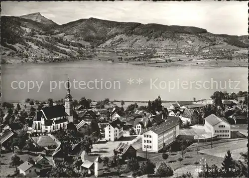 Oberaegeri Panorama mit Rigi Kat. Oberaegeri