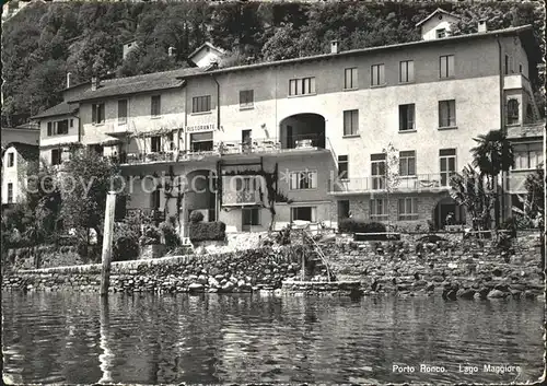 Ronco TI Porto Albergo Pensione Posta Lago Maggiore / Ronco /Bz. Locarno