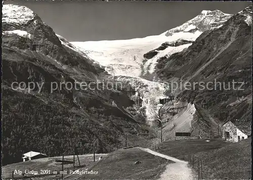 Alp Gruem mit Paluegletscher Kat. Alp Gruem