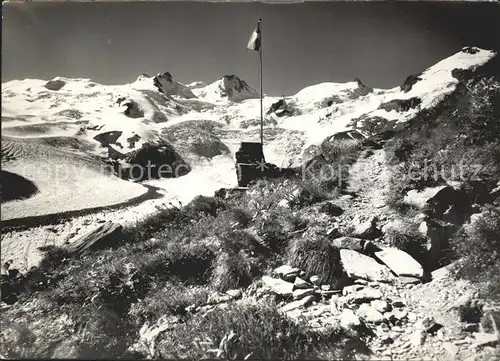 Pontresina Coaz Huette mit Seliagruppe Kat. Pontresina