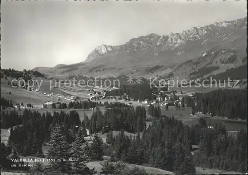 Valbella Furgga mit Heidsee Kat. Valbella Furgga