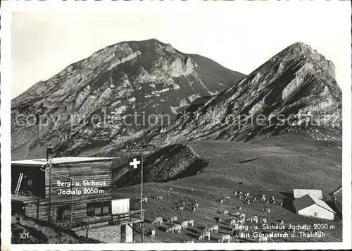 Churwalden Berghaus Joch Alp Kuehe Guergaletsch Thaelifluh Kat. Churwalden