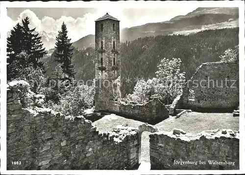 Waltensburg Graubuenden Joergenburg Kat. Waltensburg