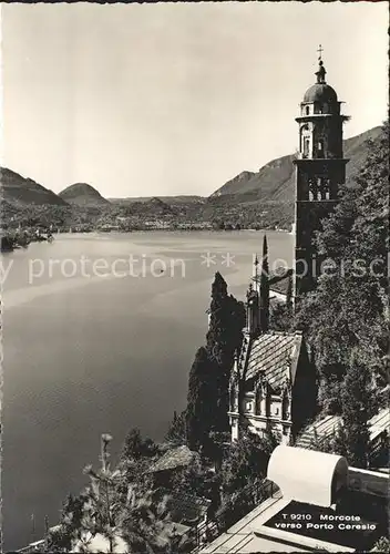 Morcote TI Chiesa Lago di Lugano verso Porto Ceresio / Morcote /Bz. Lugano