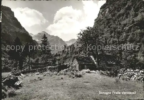 Sonogno Valle Verzasca Steinhaus Monte Zucchero Kat. Sonogno