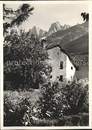 Soglio Hotel Pension Willy mit Scioragruppe Kat. Soglio