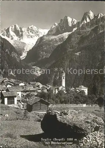 Soglio mit Bondascagruppe Kat. Soglio