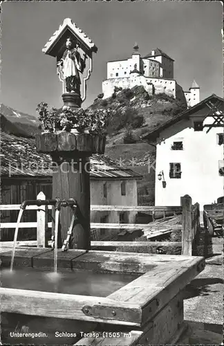 Tarasp Schloss Brunnen Kat. Tarasp