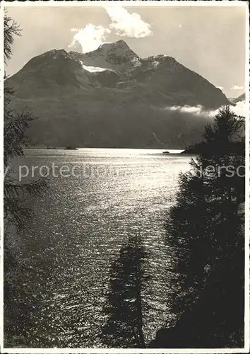 Silsersee mit Piz della Margna Kat. Sils Maria