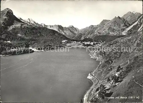 Silsersee mit Maloja Kat. Sils Maria