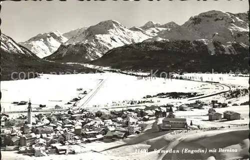 Samedan mit Bernina Kat. Samedan