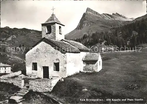 San Bernardino Hinterrhein Kapelle Pizzo Uccello Kat. Bernardino San