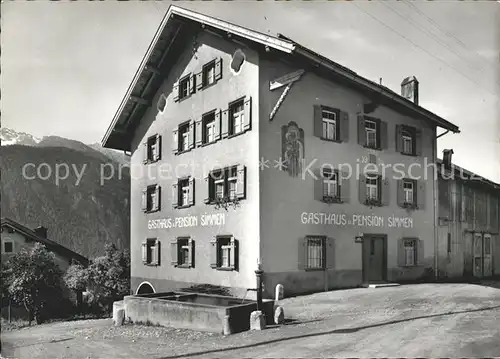 Alvaneu Dorf Gasthaus Pension Simmen Kat. Alvaneu Dorf