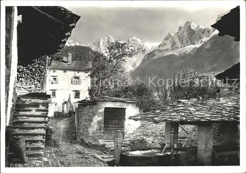 Soglio Dorfbrunnen Kat. Soglio