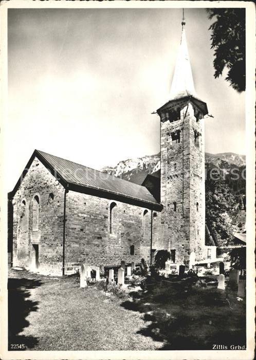 Zillis Kirche Kat. Zillis Nr. st31960 oldthing Ansichtskarten Graubünden