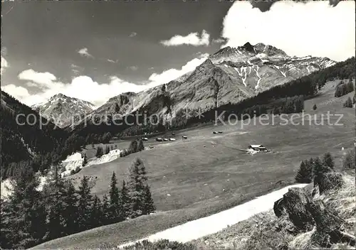 Piz Tschuetta mit Valmains und Pra S Peder Kat. Piz Tschuetta