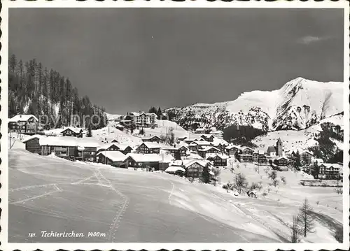 Tschiertschen Winter Panorama Kat. Tschiertschen