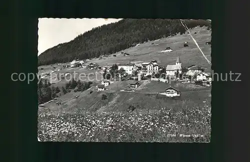 Wiesen Albula Ortsblick Kat. Wiesen